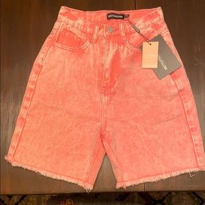 Pink Acid Boyfriend Shorts